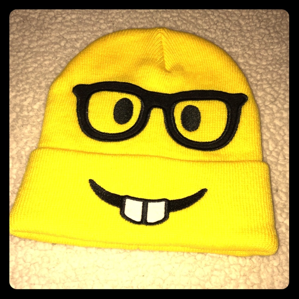 Yellow Emoji Beanie